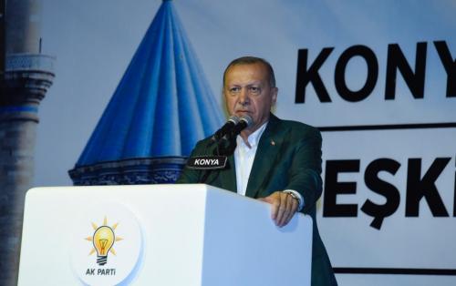 Cumhurbakan Erdoan Konya Tekilatlaryla Bir Araya Geldi